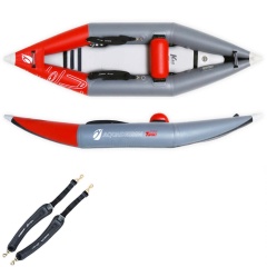 Kayak gonflable PVC Aqua Design Twiki I Rouge Eau vive
