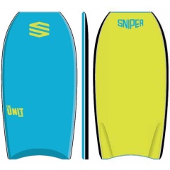 Bodyboard Sniper Improve Series Unit PE | Aqua Blue/Yellow