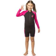 Neopren shorty Cressi Little Shark L.S - 2 mm - Pink - Größe 9/10 Jahre