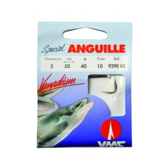 Spezial-Aal 9290 BZ 50 cm Haken N°2 auf Nylon 40/100