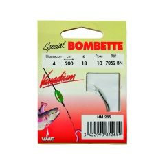 Spezial-Bombette 7052 BN 200 cm Haken N°8 auf Nylon 20/100