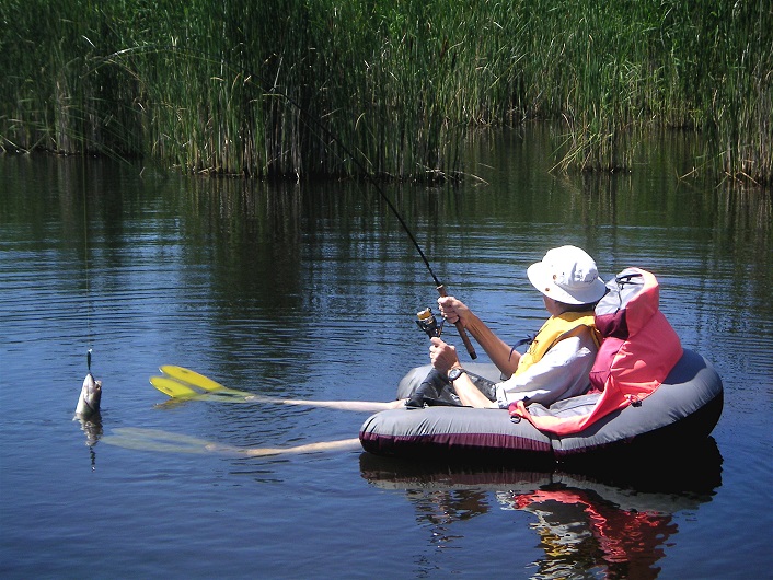 Peche en float tube Partie de peche en float tube