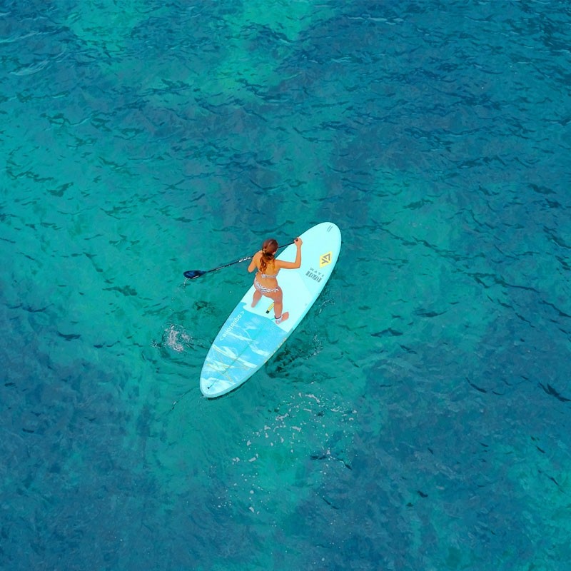 Test paddle wave 10.0 Aufblasbares Paddel Aquatone wave 10.0