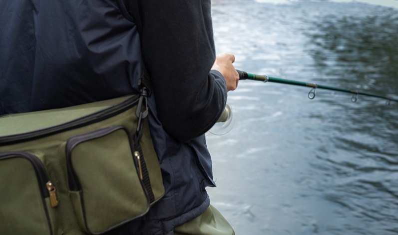 Musette Tasche Angeln