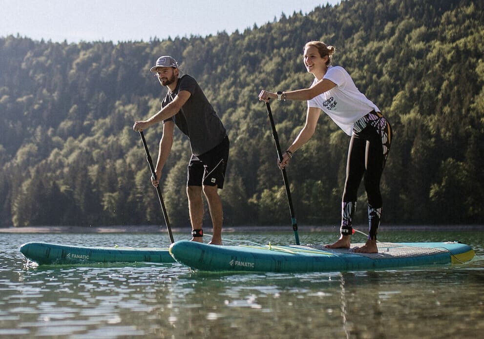 beim Stand-Up-Paddling paddelt man beim Stand-Up-Paddling Wie man ? Wie