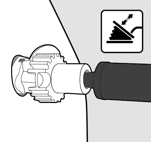 Verbindungsstufe aufblasventil