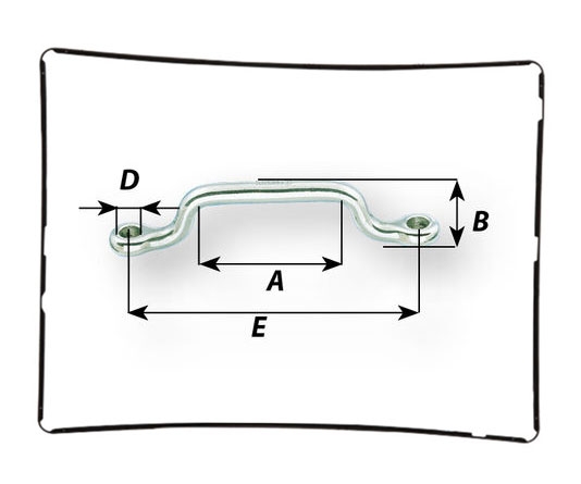 Flachbügel Wichard Edelstahl für Gurt