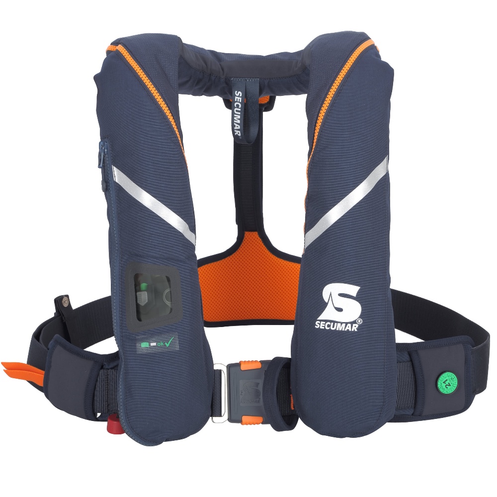 Automatik Rettungsweste Secumar Survival duo protect Duo Protect 275N  Dunkelblau + harness -  - Ihr wassersport-handel
