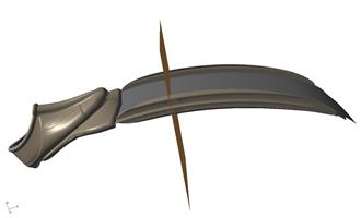 Courbures et flexions paraboliques
