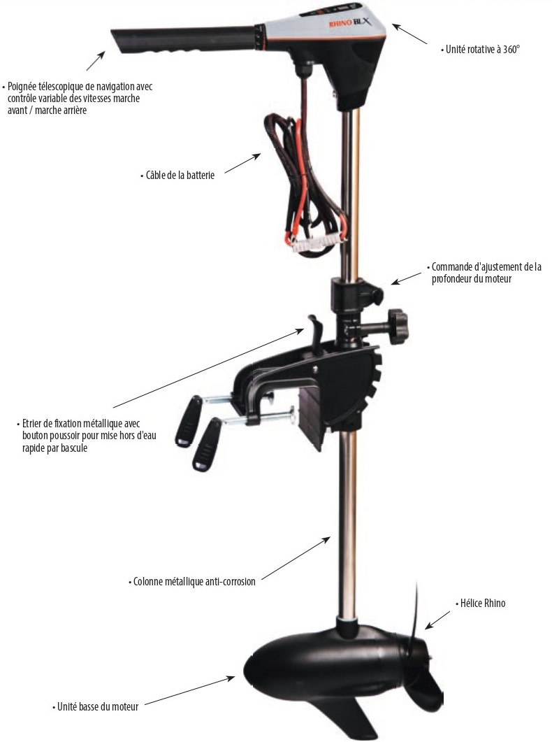 Elektromotor boot Rhino BLX 70