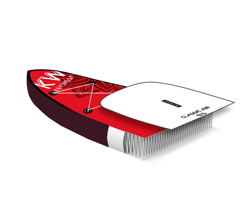 Aufbau stand up paddle aufblasbar Key West