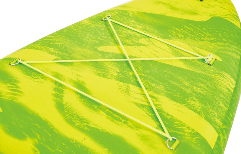 stand up paddle board aufblasbar decknetz