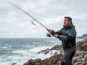kunstk&ouml;der -Angeln am Meer
